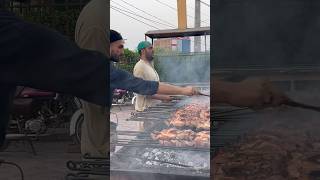 Putting oil on BBQ bbqlamb lamb streetfood bbq bestfood streetfoodspeshawar chicken recipe [upl. by Amsed856]