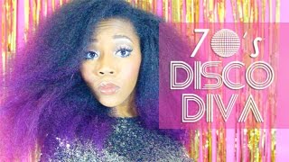 DIY Last Minute Halloween Costume  70s Disco Diva [upl. by Lerrej]