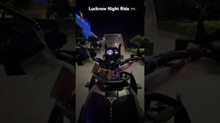 Night ride 🏍️ nightride lucknow lulu lulumall rider bikelover youtubeshorts shortsfeed [upl. by Nonnair186]