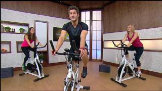 Intermediate Indoor Cycle Workout  Home Workout  Ideal World [upl. by Leciram]