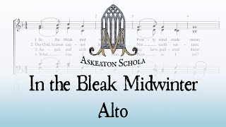 In the Bleak Midwinter ALTO  Askeaton Schola [upl. by Ahsyak489]