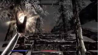 Skyrim The Climb to High Hrothgar [upl. by Hcaz]