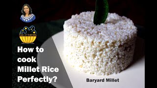 How to cook millet rice perfectly  fluffy millet rice  rice cooker recipe  millet recipes [upl. by Cimbura]