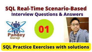 1SQL interview Questions and Answers SQL Practice Exercises with Solutions by Pandey Guruji [upl. by Rydder]