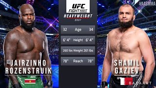 JAIRZINHO ROZENSTRUIK VS SHAMIL GAZIEV FULL FIGHT UFC VEGAS 87 [upl. by Remde128]