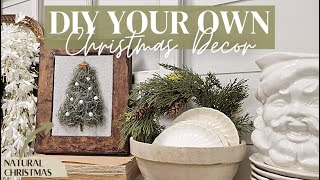 Creating your own Christmas Decor • DIY home decor • Candy Canes • Moss Christmas tree [upl. by Goldarina]