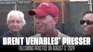 Brent Venables PostPractice Press Conference  August 3 2024 [upl. by Eenad514]