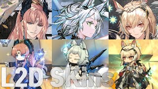 Arknights Passenger Rosmontis Nearl the Radiant Knight 「L2D Skins」 [upl. by Latoya]