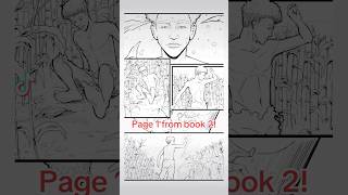 Uncolored sneak peek at Book 2’s first page ComicBook Sketch IndieComics drawing booktok fyp [upl. by Tecil737]