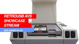 RetroUSB AVS Console Showcase  NES games in HD [upl. by Aicilanna]