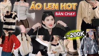 Review TOP 12 ÁO LEN HOT BÁN CHẠY SHOPEE DƯỚI 200K  Ngỡ ngàng Ngơ ngác Bật ngửa [upl. by Dor]