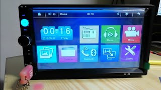 Autoradio  7010B 7 HD 2 DIN Bluetooth USBFMMP5MP4MP3 Player  unboxing [upl. by Giesecke715]