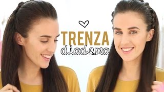 Trenza diadema con nudos  Peinados fáciles [upl. by Elem]