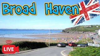 🔴🅻🅸🆅🅴🔴Broad Haven Beach ⛱️St Brides Bay Haverfordwest Pembrokeshire🏄🏻‍♂️Wales UK Webcams🌊 [upl. by Eenehs]