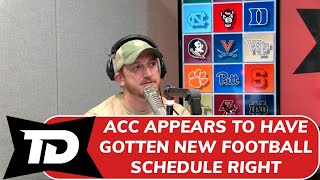 REACTION ACC announces new football schedule appears to have gotten it right [upl. by Arrahs793]