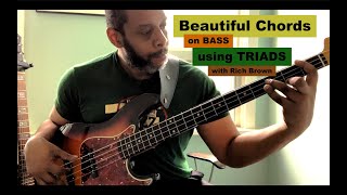 Beautiful Chords on BASS using TRIADS [upl. by Gav]