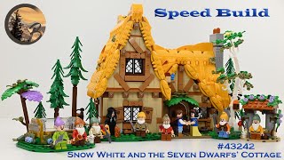 LEGO Snow White and the Seven Dwarfs Cottage 43242 Speed Build [upl. by Boyd]