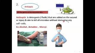 Grade 8 Science AntisepsisAsepsisChemotherapyAntibiotheraphyDuaa El Saadi [upl. by Lek]