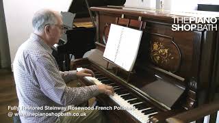 Fully Restored Steinway Upright Piano in Rosewood French Polish  The Piano Shop Bath [upl. by Marasco]