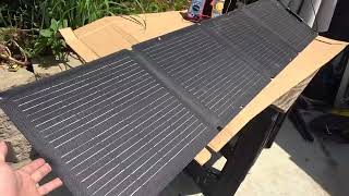 Review Ecoflow 110W foldable solar panel [upl. by Yseulta643]