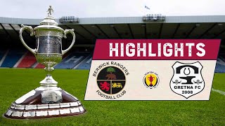 HIGHLIGHTS  Berwick Rangers 21 Gretna 2008  Scottish Cup 202122 First Round [upl. by Wolsniw]