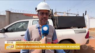 DRONES MONITORAM REDE DE ENERGIA ELÉTRICA EM GOIÁS [upl. by Ahsiad692]