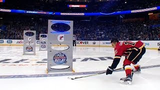 2018 NHL AllStar Skills Competition Puck Control Relay [upl. by Llerat77]