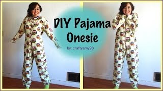 DIY Pajama Onesie [upl. by Noyad588]