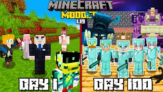 I Spent 100 Days in MODDED MINECRAFT 119 with FRIENDS This is What Happened w Joshemve [upl. by Amorita]