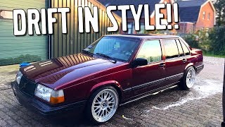 💯 VOLVO 940 DRIFT IN STYLE PREP HYDRO STANCE BUCKET SEATS 💯 [upl. by Kurtzig]