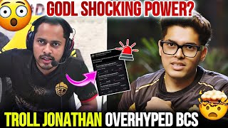 Troll Reply On Jonathan Overrated 😱🚨 GodL Shocking Power 🤯🔥 godlike godl jonathan [upl. by Aekal]