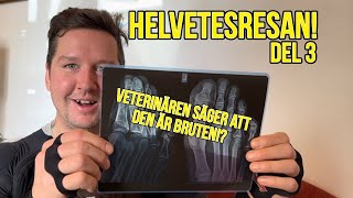 HELVETESRESAN del 3 Börjar dagen med ett besök hos veterinären och avslutar med 1000m stupkörning [upl. by Ardekal]