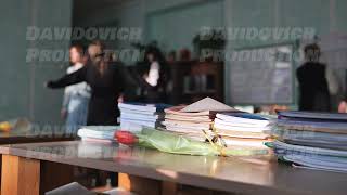 Stacks of books and notebooks in a school classroom during recess [upl. by Mcgean]