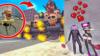 GMAN and TITAN SPEAKERMAN CRAB CONTROLS they set up an ambush for SKIBIDI TOILET In Garrys Mod [upl. by Leviram]