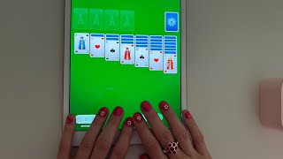 ASMR Solitaire  Female Clicky Whisper  Unintentional and Relaxing [upl. by Shererd]