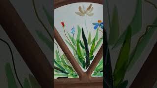 Glasfusion raam bloemen  Window flowers glasfusion homedecor art keramiek [upl. by Neeleuqcaj206]