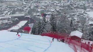 Horror Crash Streif 2016  Axel Lund Svindal [upl. by Eibbil]