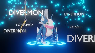 Divermon evolution line [upl. by Rosalee232]