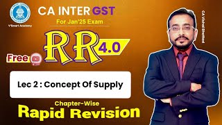 🚀02 GST Revision  Concept of Supply COS  CA amp CMA Inter IDT Fast Track  Jan25  VB Sir [upl. by Dorsey859]