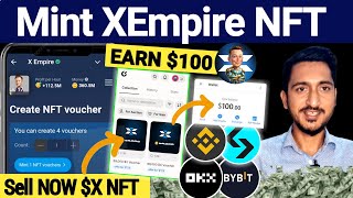 XEmpire Airdrop Mint NFT Vouchers amp Sell Now 1NFT100 Full Tutorial  XEmpire Update [upl. by Quincey860]