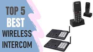 Wireless Intercom  Top 5 Best Wireless Intercom 2021 [upl. by Korrie]