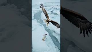 Eagal vs Penguin Attack Eagle shorts animal tranding viralvideo eagle nature [upl. by Rufina]