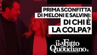 Elezioni Sardegna prima sconfitta di Meloni e Salvini di chi è la colpa [upl. by Corsiglia]