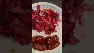 Cheese Kransky Mini Chipolata with Pickle Beetroot Salad for Dinner [upl. by Newhall]