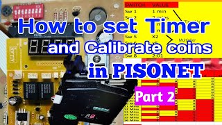 paano mag set ng timer at mag calibrate ng coins sa pisonet Tagalog Part 2 [upl. by Sudderth694]