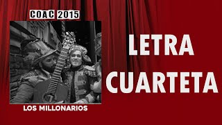 Los Millonarios  Cuarteta quotLa Callequot Letra [upl. by Crenshaw]