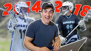 REACTING TO MY HIGH SCHOOL LACROSSE HIGHLIGHTS  JESSE JAMES WEST [upl. by Loring]