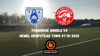 VERY LATE EQUALISER  Tonbridge Angels 33 Hemel Hempstead Town 07102023 [upl. by Ahsei699]