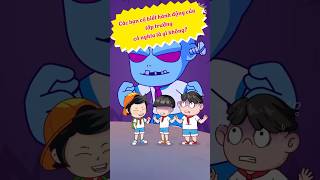 Phần 1 Các ban có biết hành động của lớp trưởng nghĩa là gì không  shorts cartoon funny [upl. by Ramled]