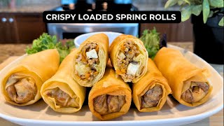 Must Try Crispy Loaded Spring Rolls [upl. by Anomas]